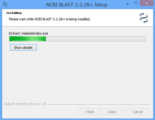 blast+をwindowsにインストールする方法